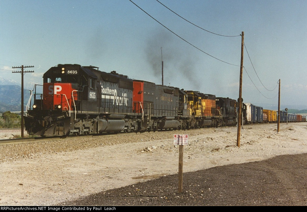 Eastbound manifest starts the climb following a meet